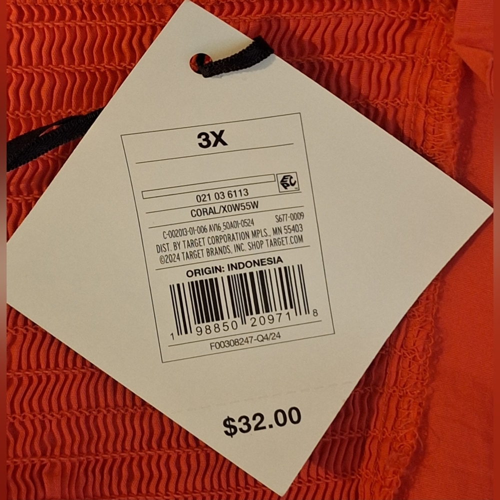 AVA & VIV Vibrant Coral Sundress - Picture 5 of 7